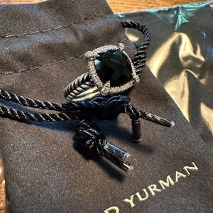 David Yurman Chatelaine® Pavé Bezel Ring
Silver w/ Black Onyx and Diamonds, 9mm